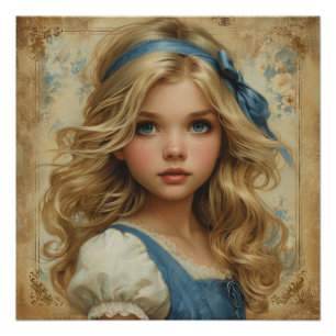 Alice's Dreamy Adventure: Wonderland Whimsy Poster