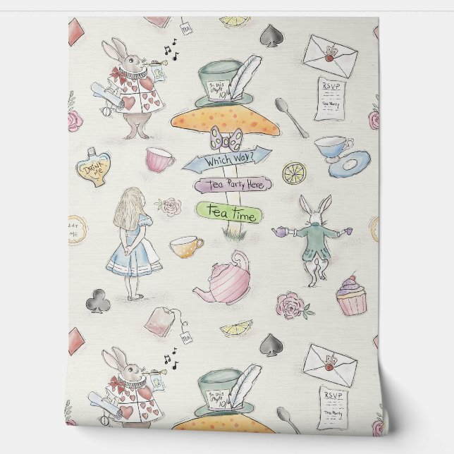 Alice's Tea Party Tapete (Abrollen)