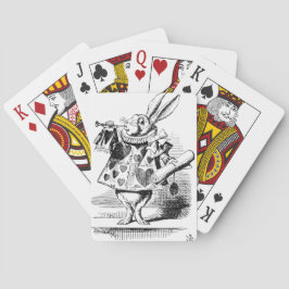 Alice's weiße Kaninchenspielkarten Spielkarten