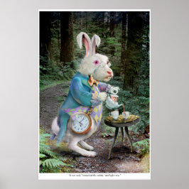 Alice's weißes Kaninchen Poster