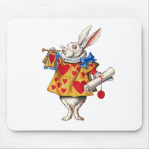 ALICE'S WHITE RABBIT IN WONDERLAND MOUSEPAD