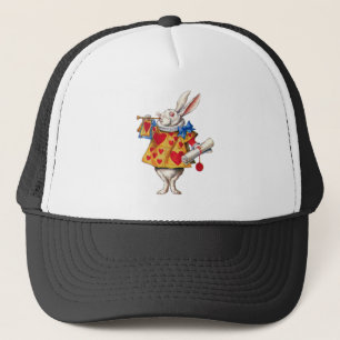 ALICE'S WHITE RABBIT IN WONDERLAND TRUCKERKAPPE