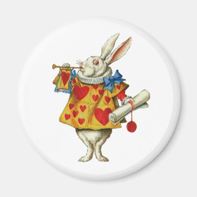 ALICE'S WHITE RABBIT MAGNET (Vorne)