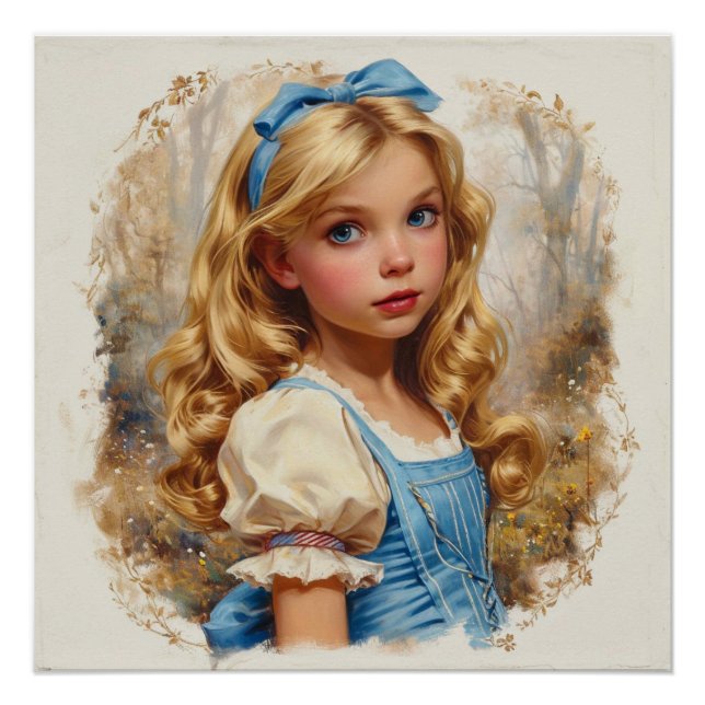 Alice's Wunderland-Neugier: Wunderland Whimsy Poster (Vorderseite)