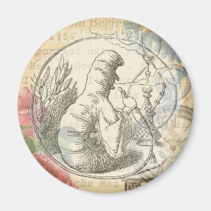 Alices Wunderland-Raupe: Original Tenniel Magnet