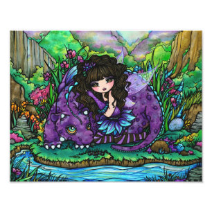 Alicia & Aliana Fairy & Dragon Photo Imprimer