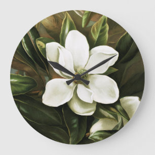 Alicia H. Laird: Magnolie Grandflora Große Wanduhr