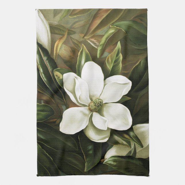 Alicia H. Laird: Magnolie Grandflora Handtuch (Vertikal)