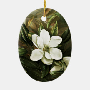 Alicia H. Laird: Magnolie Grandflora Keramik Ornament