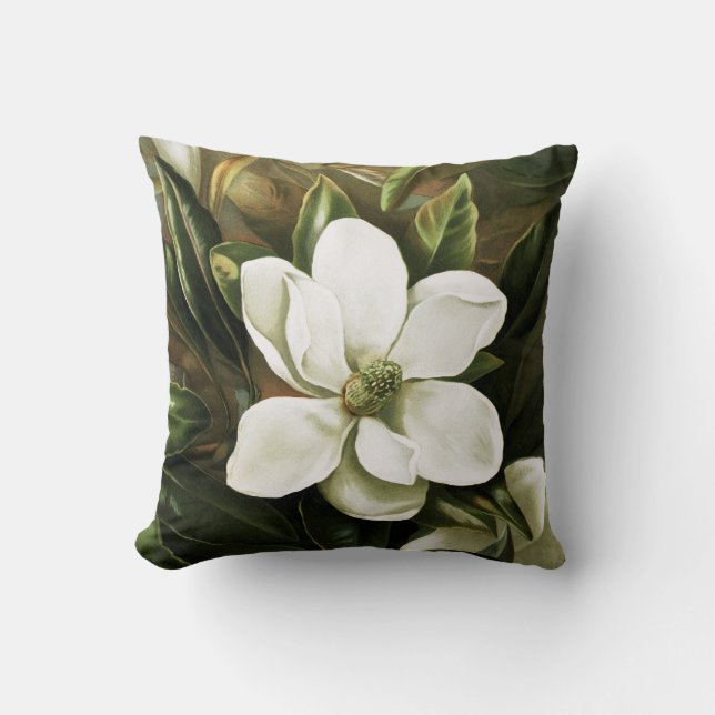 Alicia H. Laird: Magnolie Grandflora Kissen (Vorderseite)