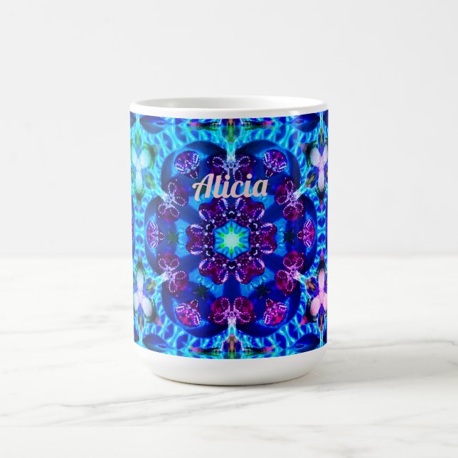 ALICIA ~ Hübsches Glittermuster ~ Kaffeetasse (Mittel)