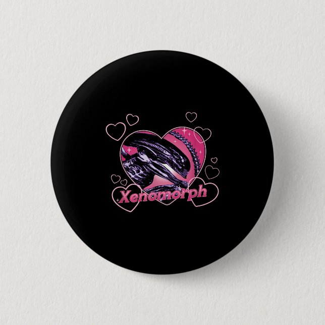 Alien 3 Valentine's Day Loving Xenomorph Heart Rtr Button (Vorderseite)