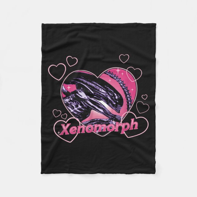 Alien 3 Valentine's Day Loving Xenomorph Heart Rtr Fleecedecke (Vorderseite)