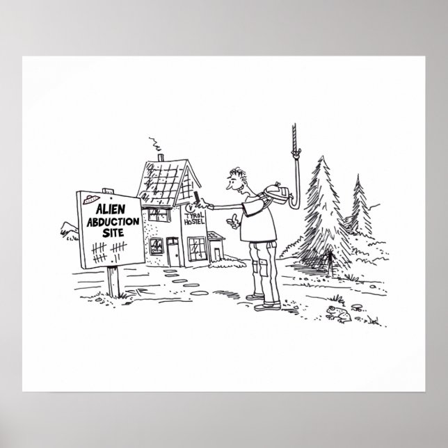 Alien Abduction Site matte poster (Vorne)