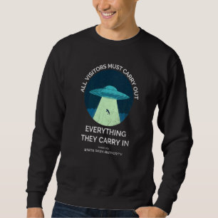 Alien Abduction Staat Park Notice Ufo Sweatshirt