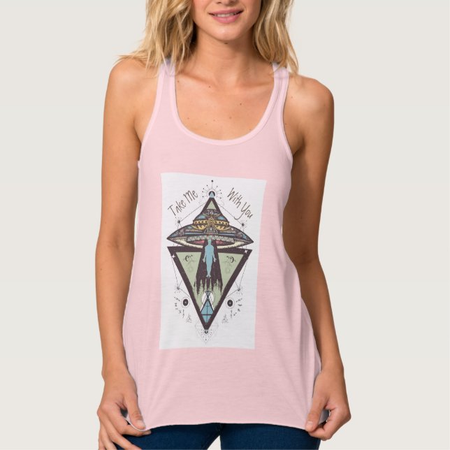 Alien Abduction - take me with you Tank Top (Vorderseite)