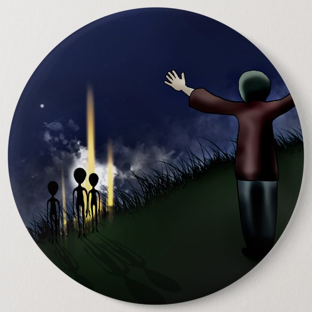 Alien-Abduktion Button (Vorderseite)