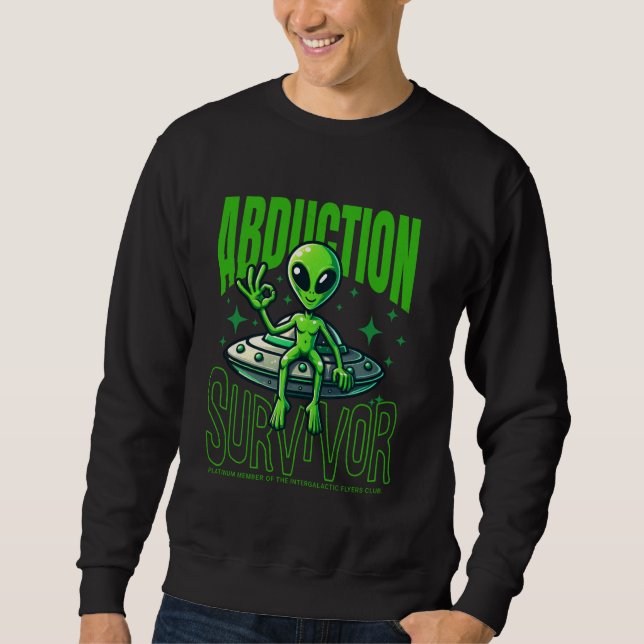 Alien Abduktion Survivor Platin-Mitglied Intergala Sweatshirt (Vorderseite)