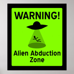 Alien-Abduktions-Zone Poster