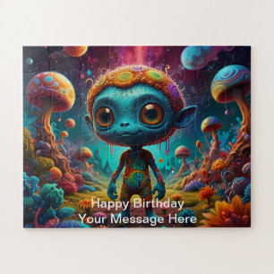 Alien Adventure in Fantasy Mushroom Forest