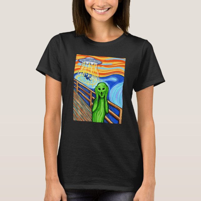 Alien   Alien  Alien  T-Shirt UFO (Vorderseite)