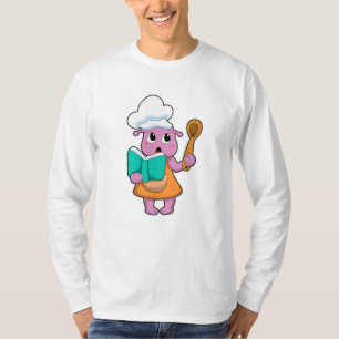 Alien als Koch mit Kochbuch T-Shirt
