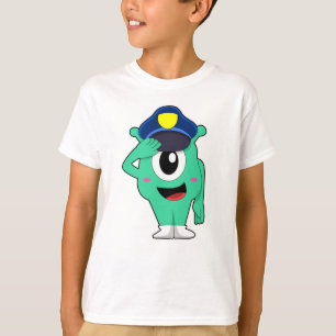 Alien als Polizeibeamter T-Shirt