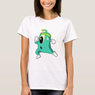 Alien als Runner T-Shirt