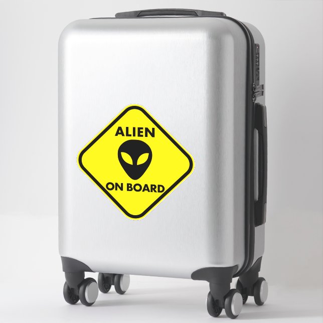 Alien an Bord des Aufklebers für Vinyl-Selbstschni Aufkleber (Koffer)