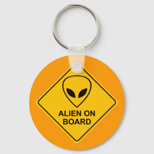 ALIEN AN BORD des Schlüsselanhängers Schlüsselanhänger
