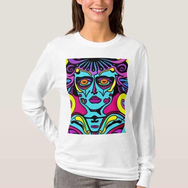 Alien Angela Sicodelico T-Shirt (Vorderseite)