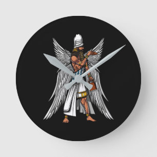Alien Anunnaki God Alcient Sumerian King Runde Wanduhr