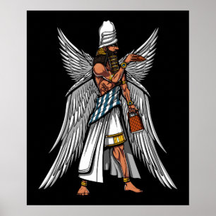 Alien Anunnaki Gott-alter sumerischer König Poster