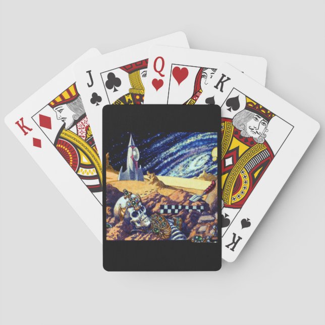 Alien Archäologie Spielkarten (Rückseite)