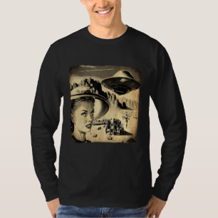 Alien Area 51 Zombie Nevada Wüste Cool Retro Grafi T-Shirt