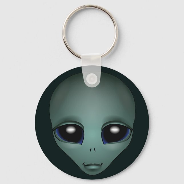 Alien Art Key Chain Extraterrestrische Geschenke & Schlüsselanhänger (Vorderseite)