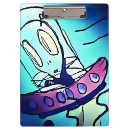 Alien Artwork Zwischenablage Klemmbrett
