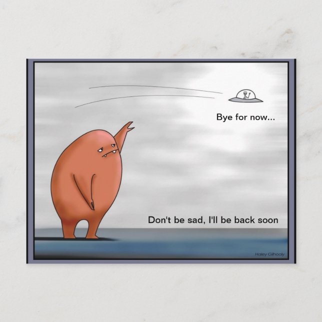 Alien au revoir - Carte postale (Devant)