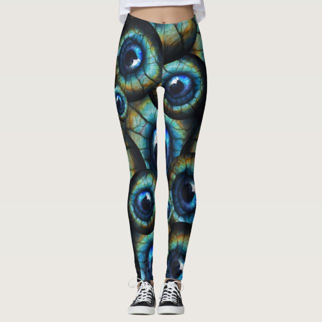 Alien Augen Leggings (Vorderseite)