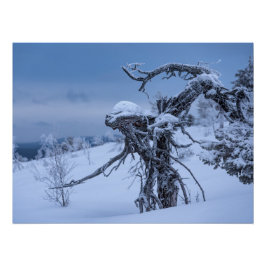 Alien aus Holz Poster