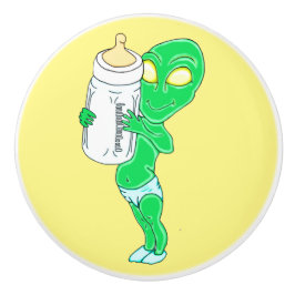 Alien Baby Boy Keramikknauf