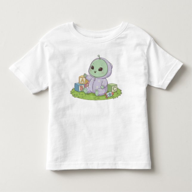Alien Baby Kleinkind T-shirt (Vorderseite)