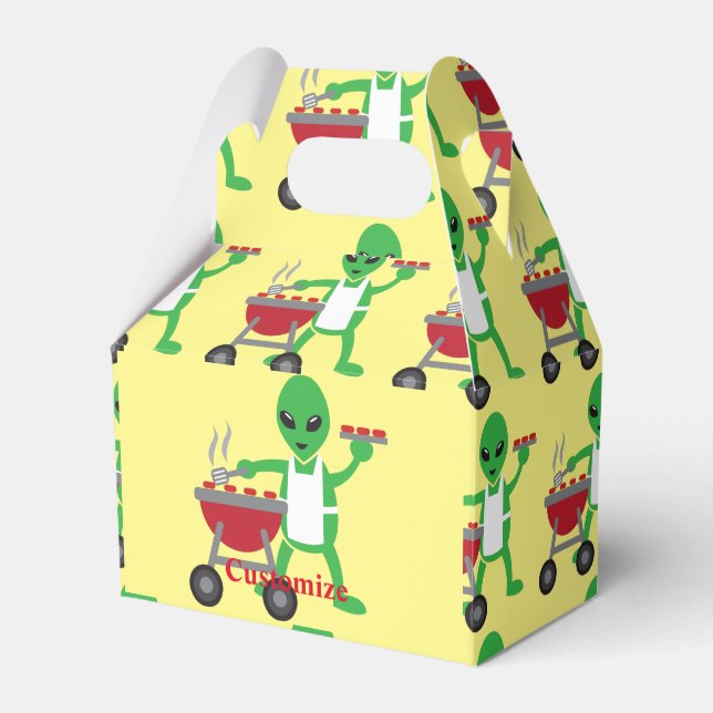 Alien Barbecue Cookout Thunder_Cove Geschenkschachtel (Vorderseite)