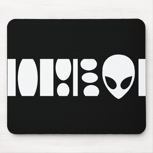 alien BARCODE! Mousepad (Vorne)