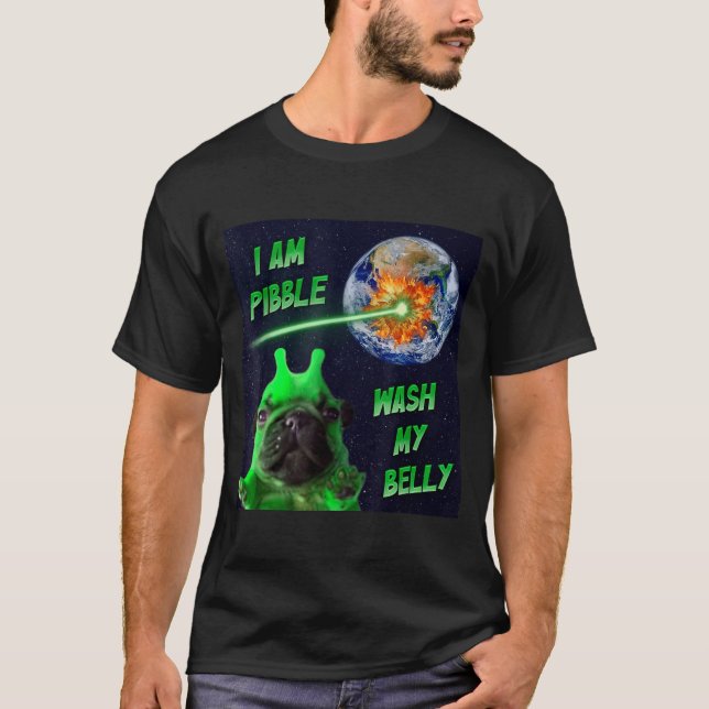 Alien Bble Funny Brainrot Dog Meme Space I Am Bble T-Shirt (Vorderseite)