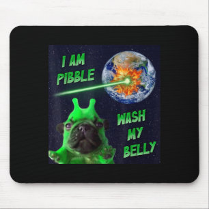 Alien Bble Lustiger Brainrot Hund Meme Raum Ich Bi Mousepad