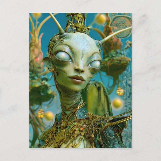 Alien Beauty - Freepa Postkarte (Vorderseite)