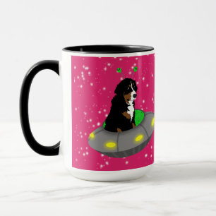 Alien Bernese Mountain Dog Tasse