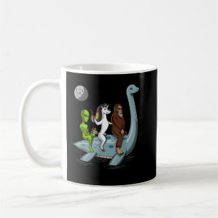 Alien Bigfoot Unicoring Loch Ness Monster Cry Kaffeetasse