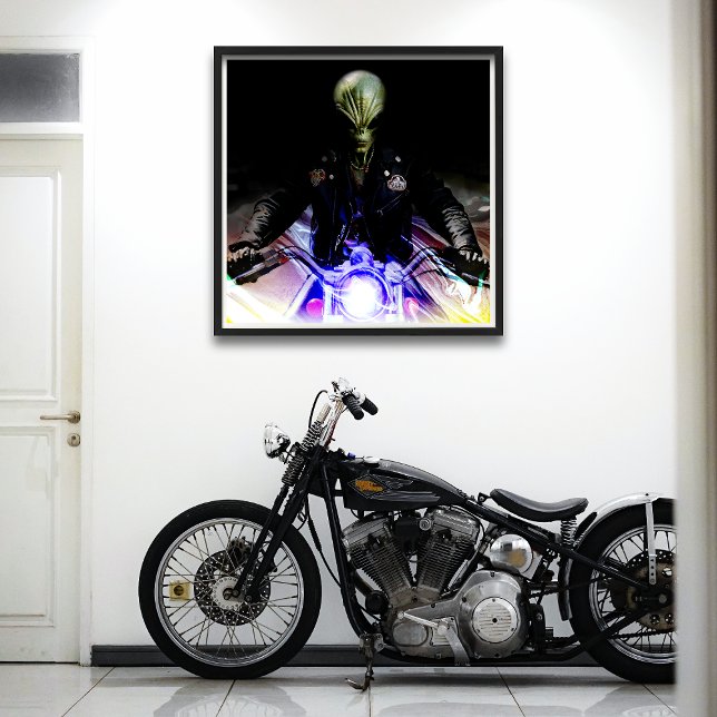 Alien Biker Poster (Von Creator hochgeladen)